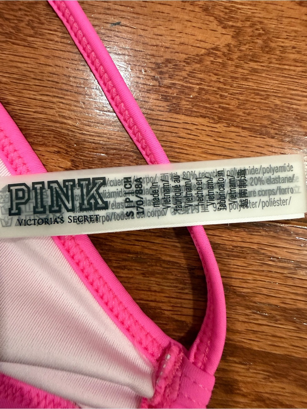Victoria's Secret PINK Cross-Front Body Wrap Bikini Top - Picture 3 of 4